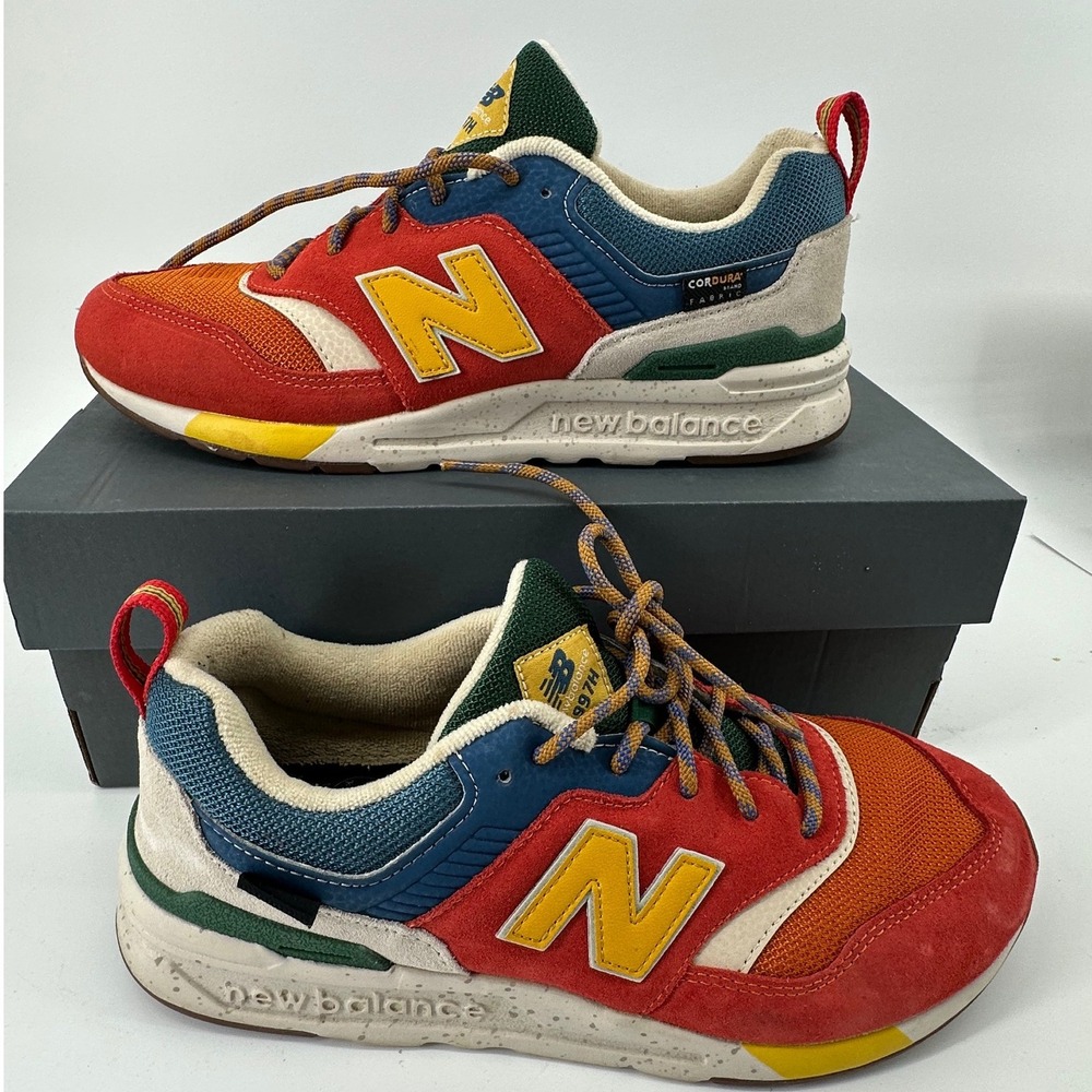 New Balance 997H Cordura Multicolor Red Blue Yellow Sneakers GR997HCZ Womens 8